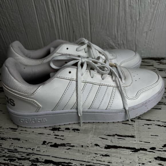 Adidas Hoops 2.0 Women's Sneakers Cloud White FY6024 Size 11 Basketball Shoes - Picture 2 of 12